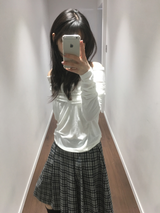 YWD PLAID PLEATS SKIRT (3color)