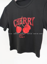 チェリーキッチュクロップド半袖Tシャツ