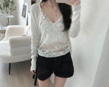 Pound lace cardigan (3 colors)