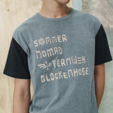 Glyph half T-shirts / Mist charcoal