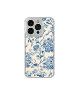 [マクセーフ·ジェルハード]ヴィンテージ フラワー ブルー スマホケース/[Magsafe Gelhard] Vintage Flower Blue Phone Case