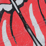 DC x The Rolling Stones Vint Tongue Zip Up Hoodie Grey