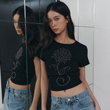 CローズホットフィックススリムTシャツ -ブラック