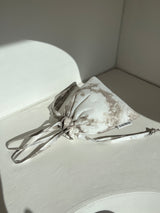 Strap string pouch-tie-dye