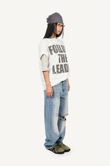 Leader Printed Slub T-shirt