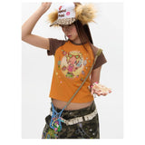 BETWEENAND x sunonebird ラグランスリーブツートーンTシャツ