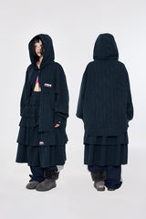 チェックフーディシャツNavy