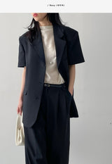 Florence 3-Button Over Fit Half Jacket