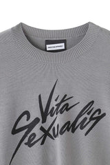 CREWNECK PRINT KNIT