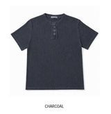 ウィート ピグメント リブ マッスル ヘンリーネック 半袖Tシャツ