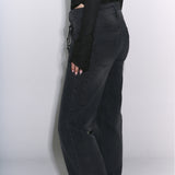 beads details denim jeans