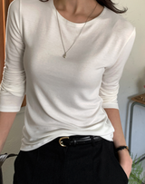 ラウンドネック ロングスリーブTシャツ / 4カラー