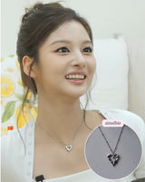 [NMIXX Sullyoon Necklace] メルティングハートカラーボーンネックレス