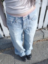 romanty lace denim