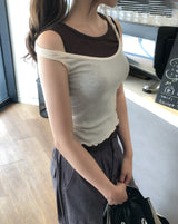 モレン レイヤード ツイスト スリーブレス