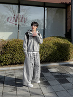 Dark Button Hooded Cardigan