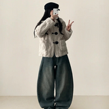 シープハイネックフリースマスタングジャケット