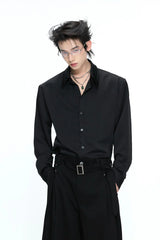 Satin Draped Shirt