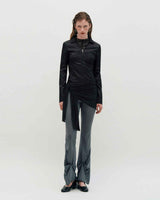 Sheer Layering Pants _ BLACK