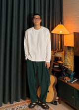 [ virstyle original ] INKKI Cropped Waffle T-Shirt 2COLOR