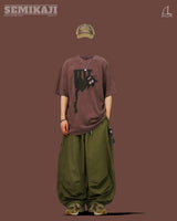 MM ピグメントウォッシングキャットハーフTシャツ