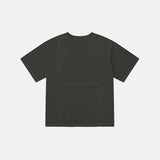 Starry pigment half T-shirts / Black charcoal