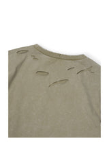 DAMAGE LAYERED L/S TEE (BEIGE)