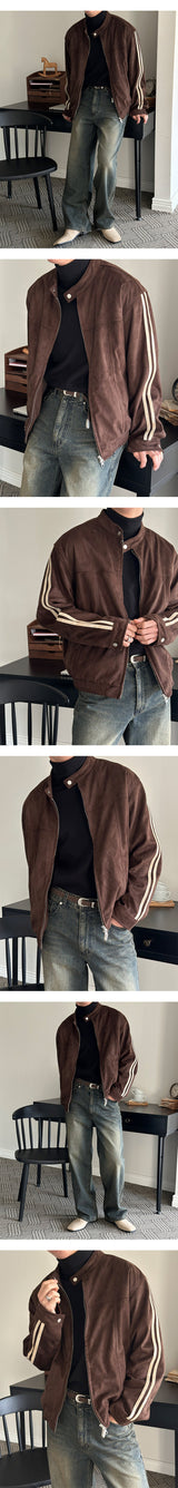 [Unisex] Oil semi wide denim pants