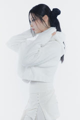 アンフーディーカーディガン ivory