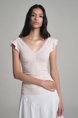 Ballerina Lace Layered Top, Pink
