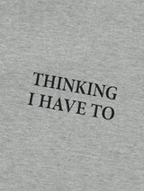 Lettering heavy crop half-sleeves 3color