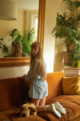 Sky Green Stripe Shorts