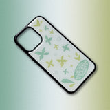 Flower Blooms Epoxy Phone Case (Green-WH)