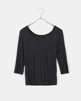 Ene Stripe three-quarter sleeve T-shirt