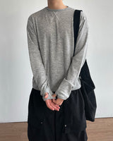 ワッフルクロップロングスリーブT