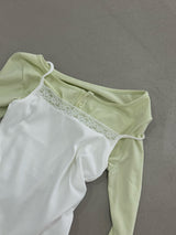 レースキャミトップ (Dumble, Bio-Washed) 2sizes - Ivory