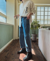 Logan Basic Wide Denim Pants