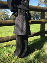 [Detachable] Dot Wrap Skirt Sweatpants (2c)