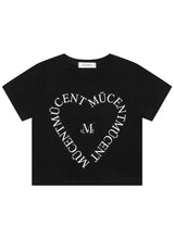 HEART LETTERING HALF T (2color)