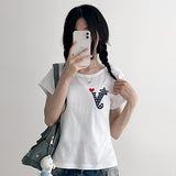 YドットレタリングショートスリーブTシャツ (3 colors)