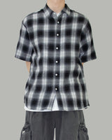 Swallow short-sleeved check shirt