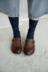 vintage buckle flat shoes(225-250)