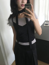 バレーボートネックTシャツ