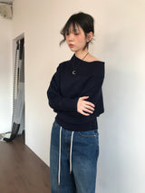 Airy Off-Shoulder Knit (3Colors)