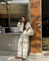Cropped padded jacket