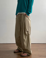 Ripple Pintuck Nylon pants