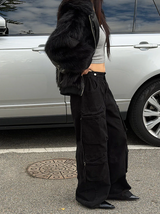 [Unisex] Fur 2way hood zip up(4color)
