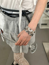 Thailand mood metal beads bangle 