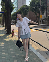 Lemin デニムショートパンツ