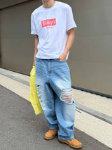 Tokyo logo crop t-shirts(3color)